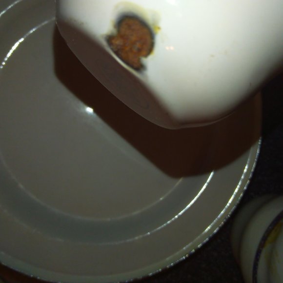 Vintage tea set 6 plates 6 cups metal Sweden vintage blue white decor - Picture 3 of 8